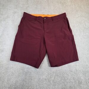 Macade Golf Mens Performance Shorts Burgundy Size 38x10